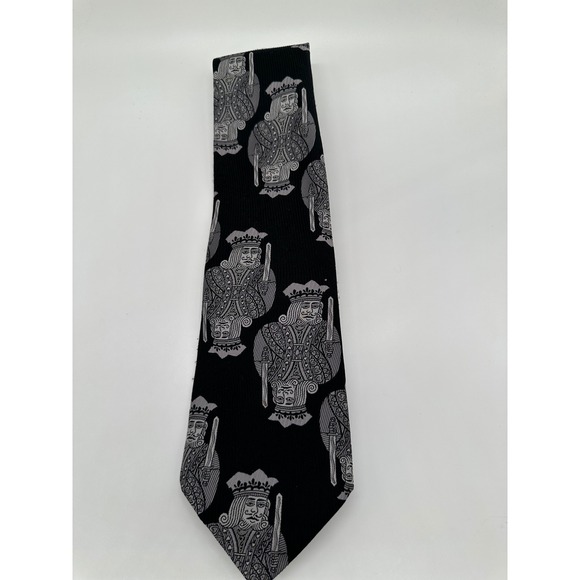 Forte | Accessories | Forte Mens Black King Playing Card Tie 0 ...